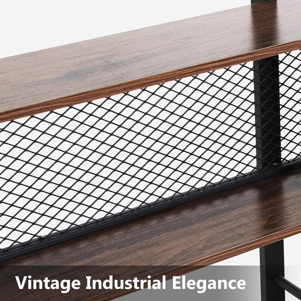 Black 5-Shelf Bookshelf I64125