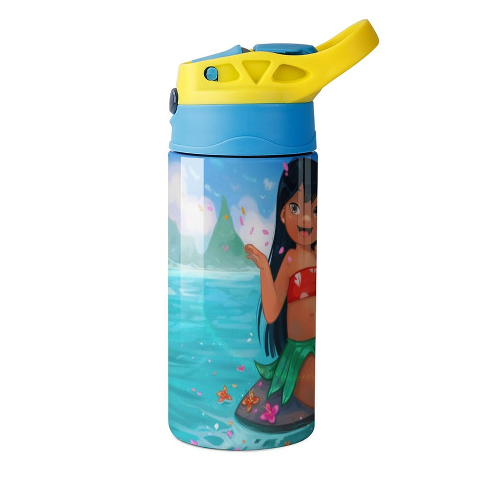 Stainless Steel Vacuum Insulated Water Bottle With Straw U294402