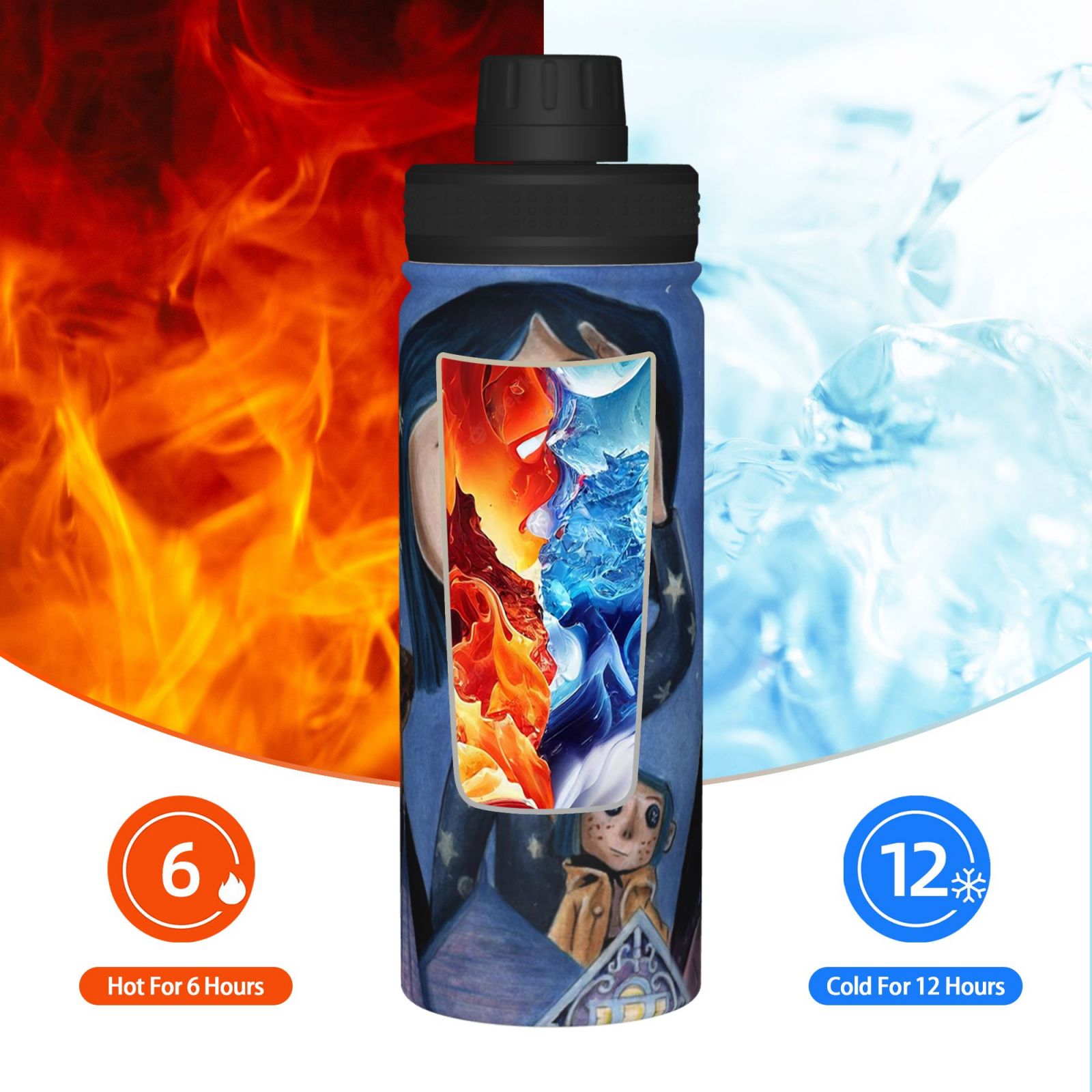 Insulated Stainless Steel Water Bottle 18OZ I751