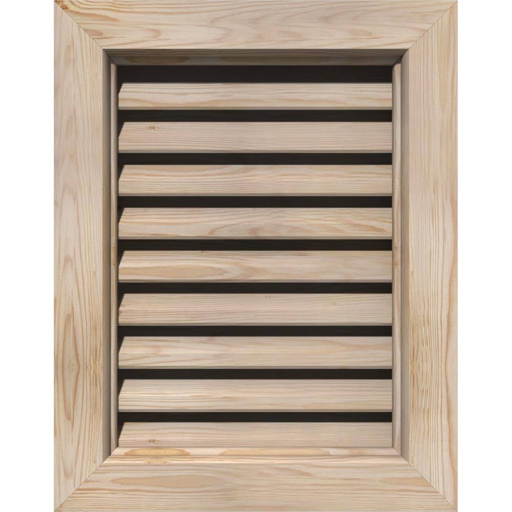 22-in W x 32-in H Vertical Gable Vent, Unfinished, Smooth Pine K470