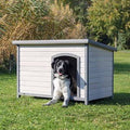 Large Flat Roof Dog House V512906