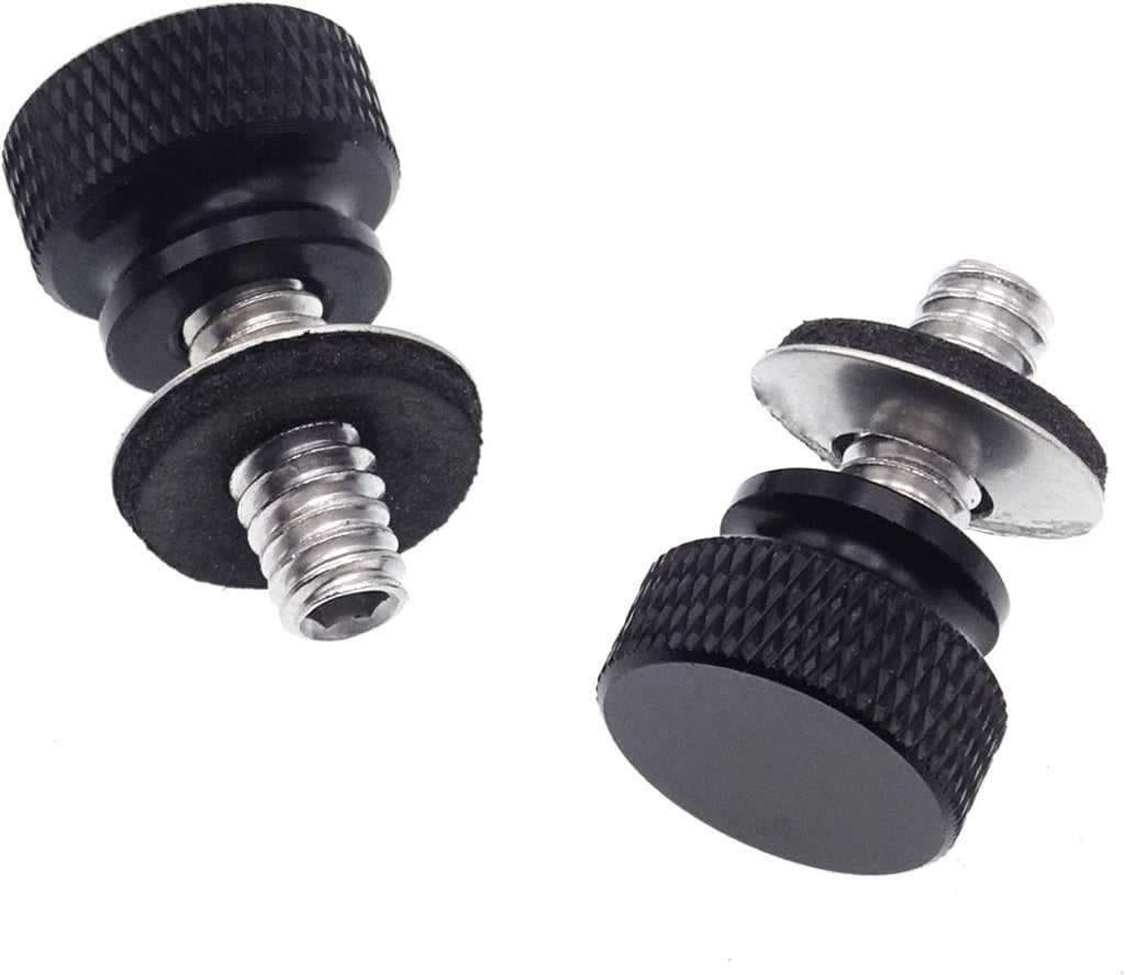2 PCS Black Fender Rear Seat Bolts Screw and Nut Kit Z774793