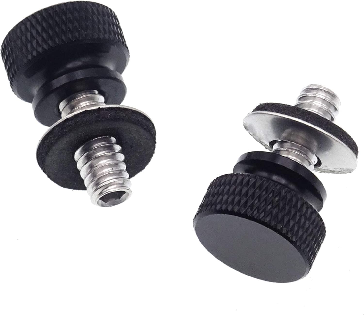 2 PCS Black Fender Rear Seat Bolts Screw and Nut Kit Z774793