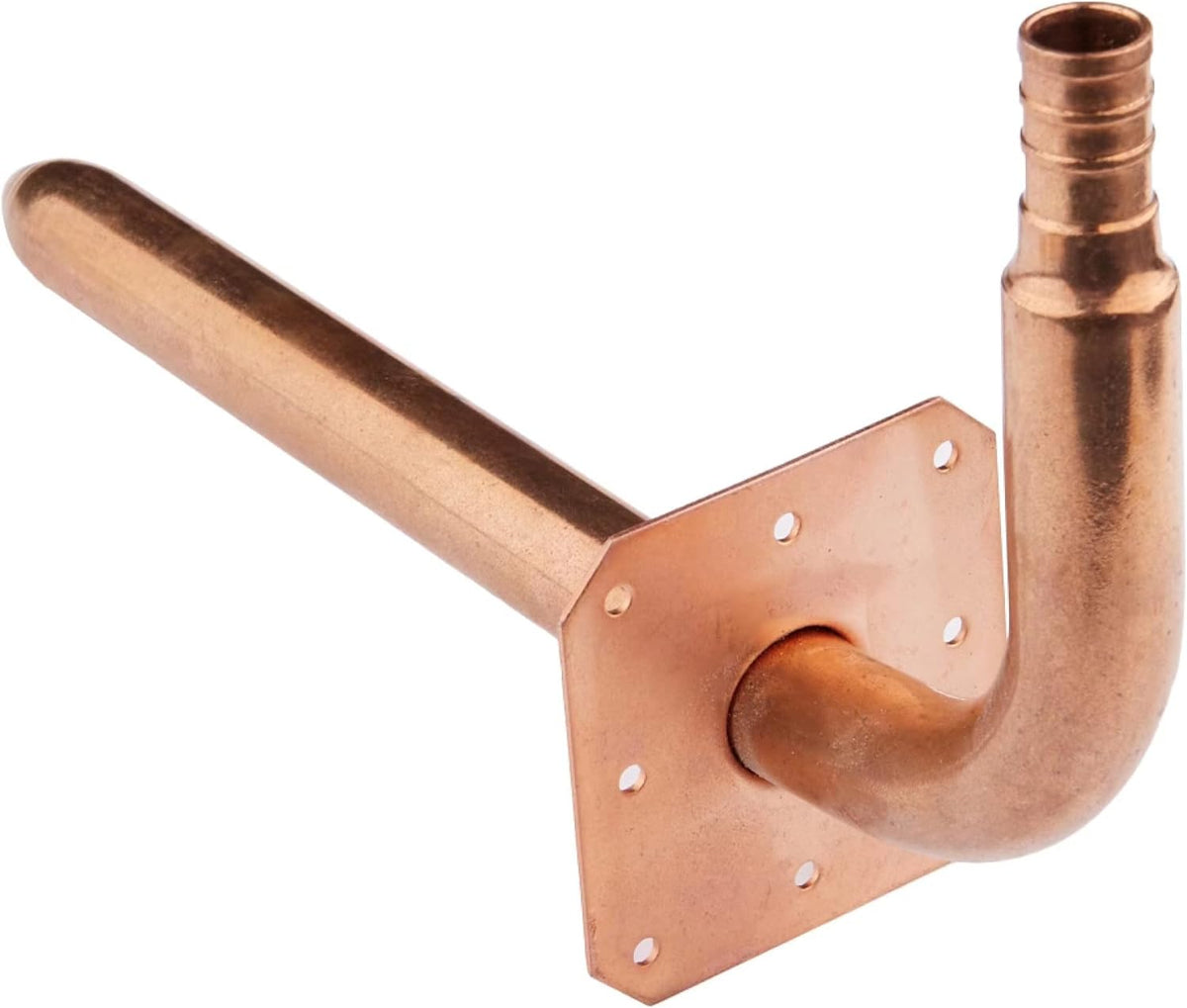 1/2" Pex Copper Stub Out Elbow with Wall Flange S6058