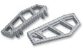 Bead-Blasted Silver Driver Floorboards X734