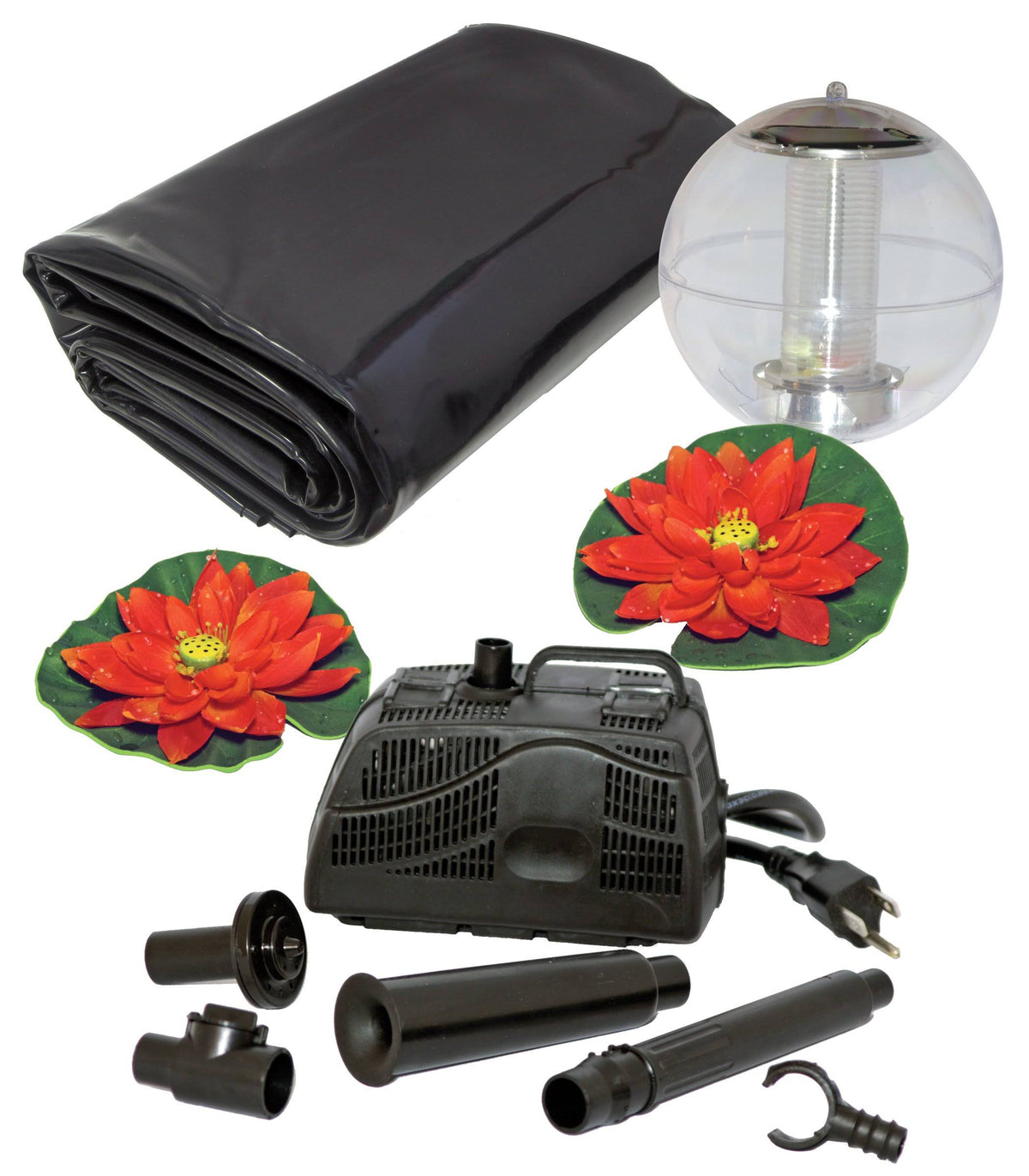 400 Gal Pond Kit with Solar Light P262