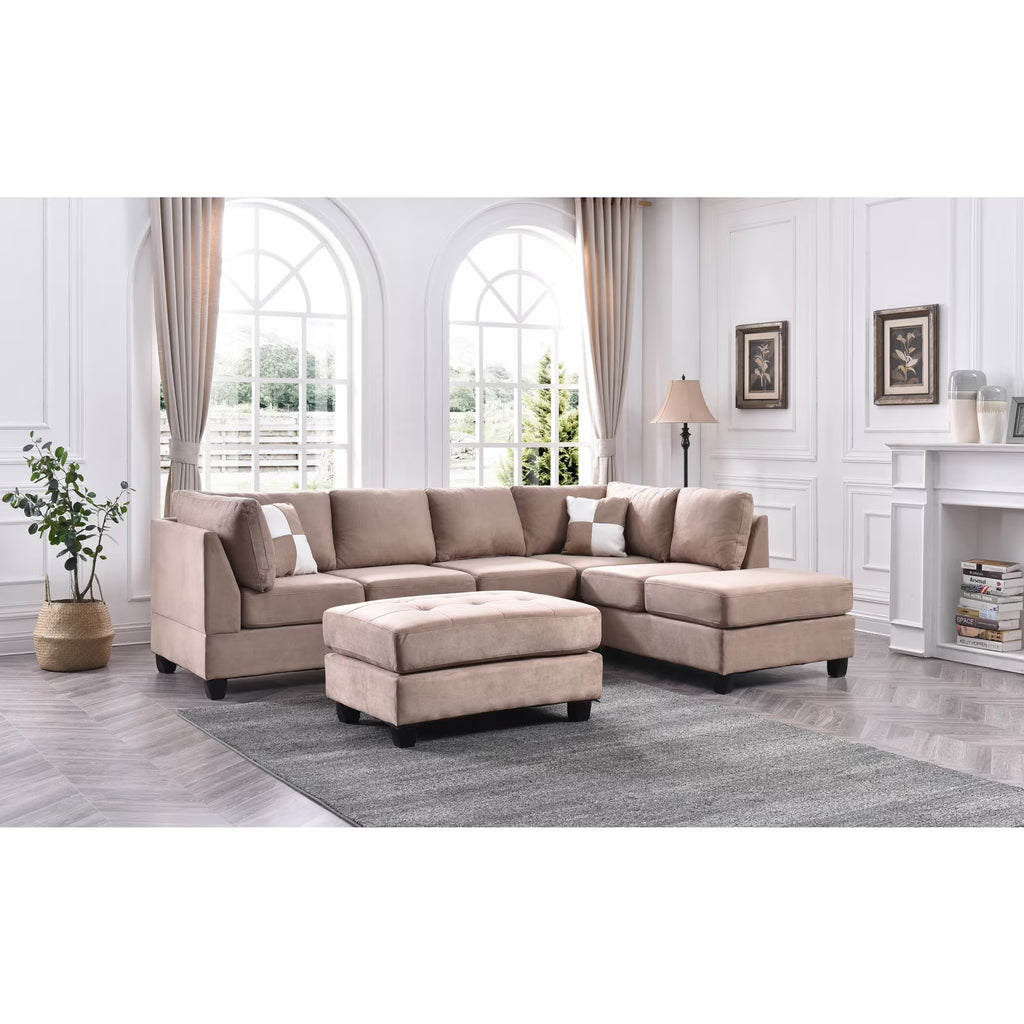 Mocha Sectional (3 Boxes) B3380