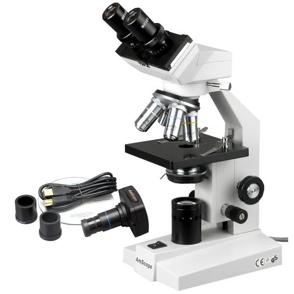 40X-1600X Binocular Compound Microscope with 5MP Camera A577