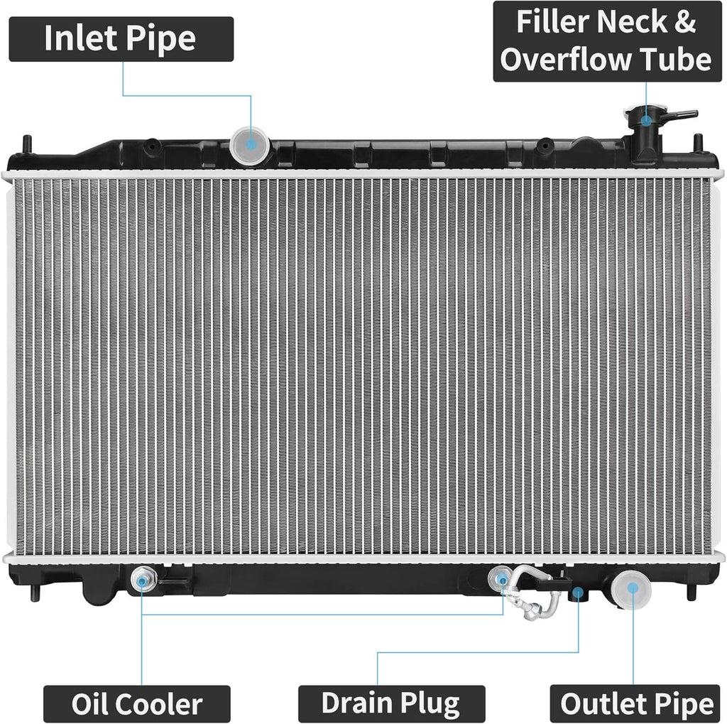 Radiator Compatible with 2002-2006 Altima, 2004-2006 Maxima 3.5L V6 M4739