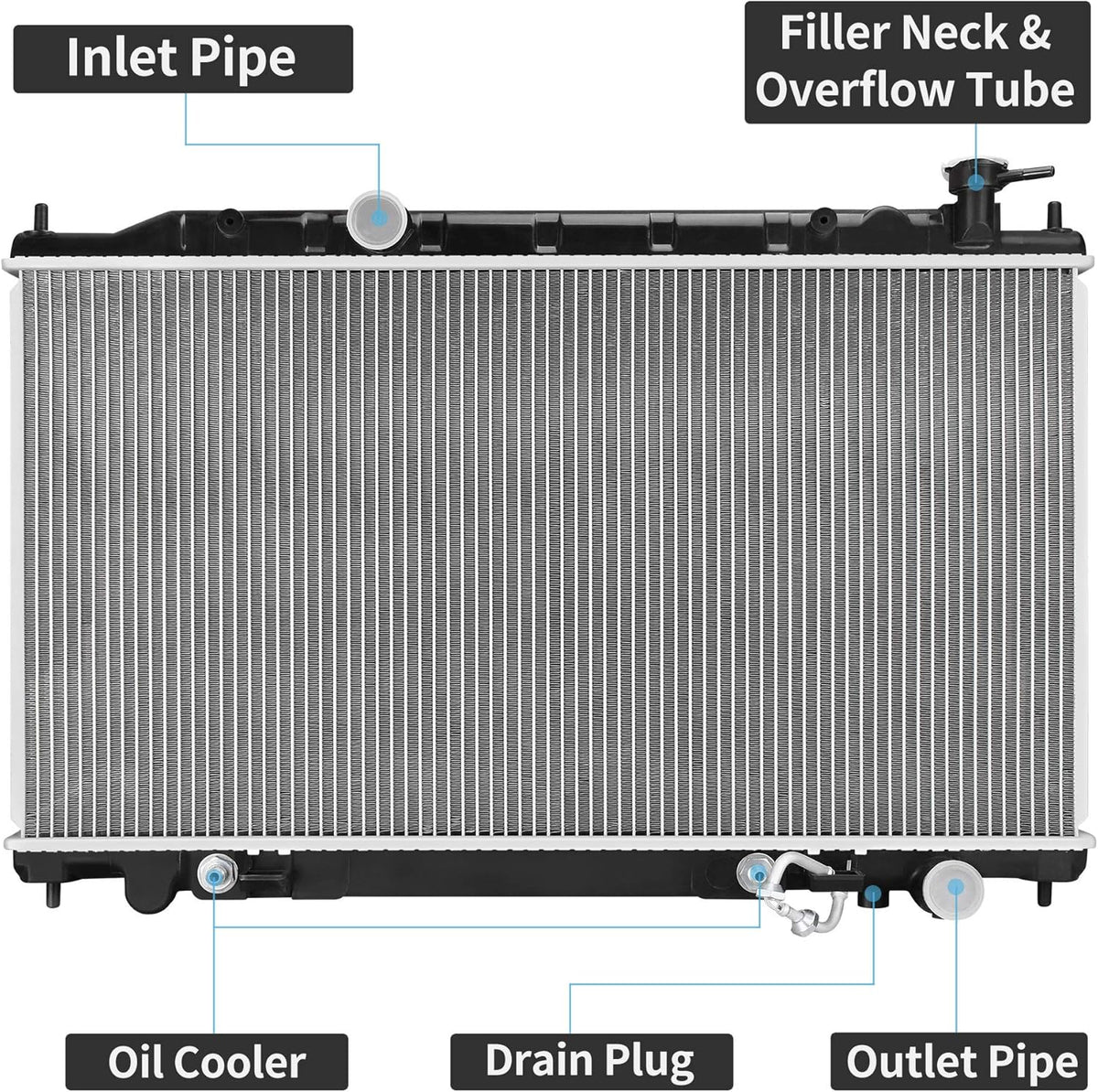 Radiator Compatible with 2002-2006 Altima, 2004-2006 Maxima 3.5L V6 M4739