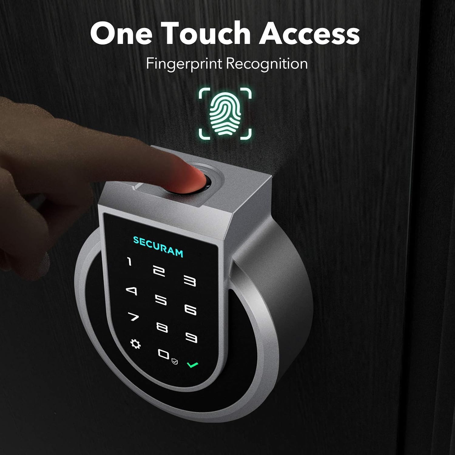 Touch Smart Lock Electronic Deadbolt with Fingerprint Q7598