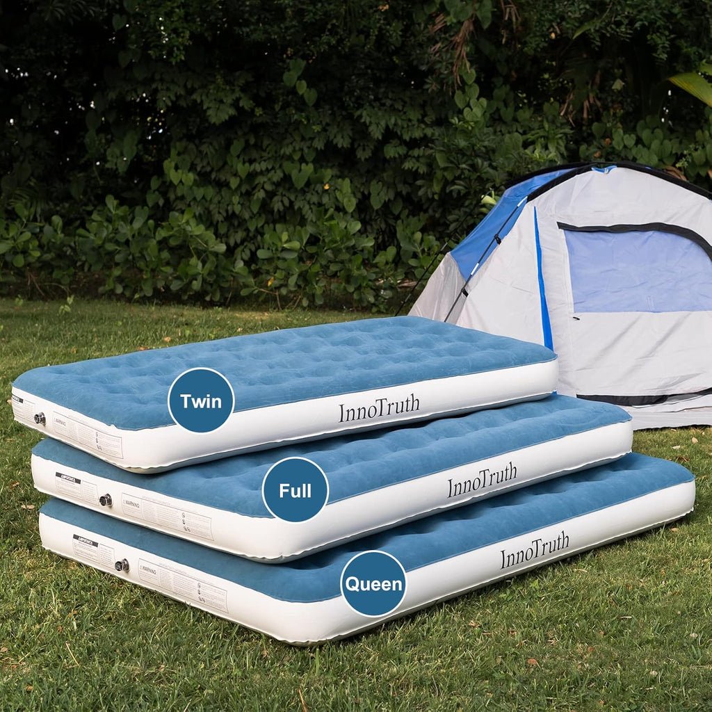 Pack of 2 Inflatable Air Mattress with Rechargeable Electric Pump P84656