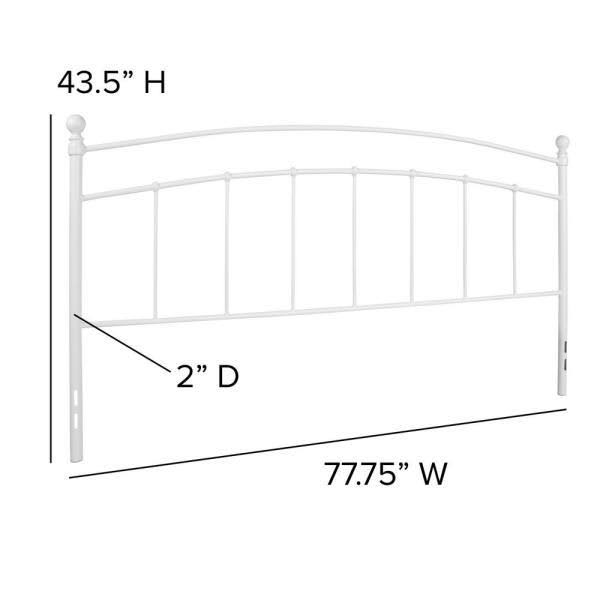 White King Headboard H4425