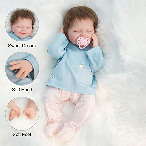 18 Inches Soft Vinyl Silicone Reborn Baby Doll S297