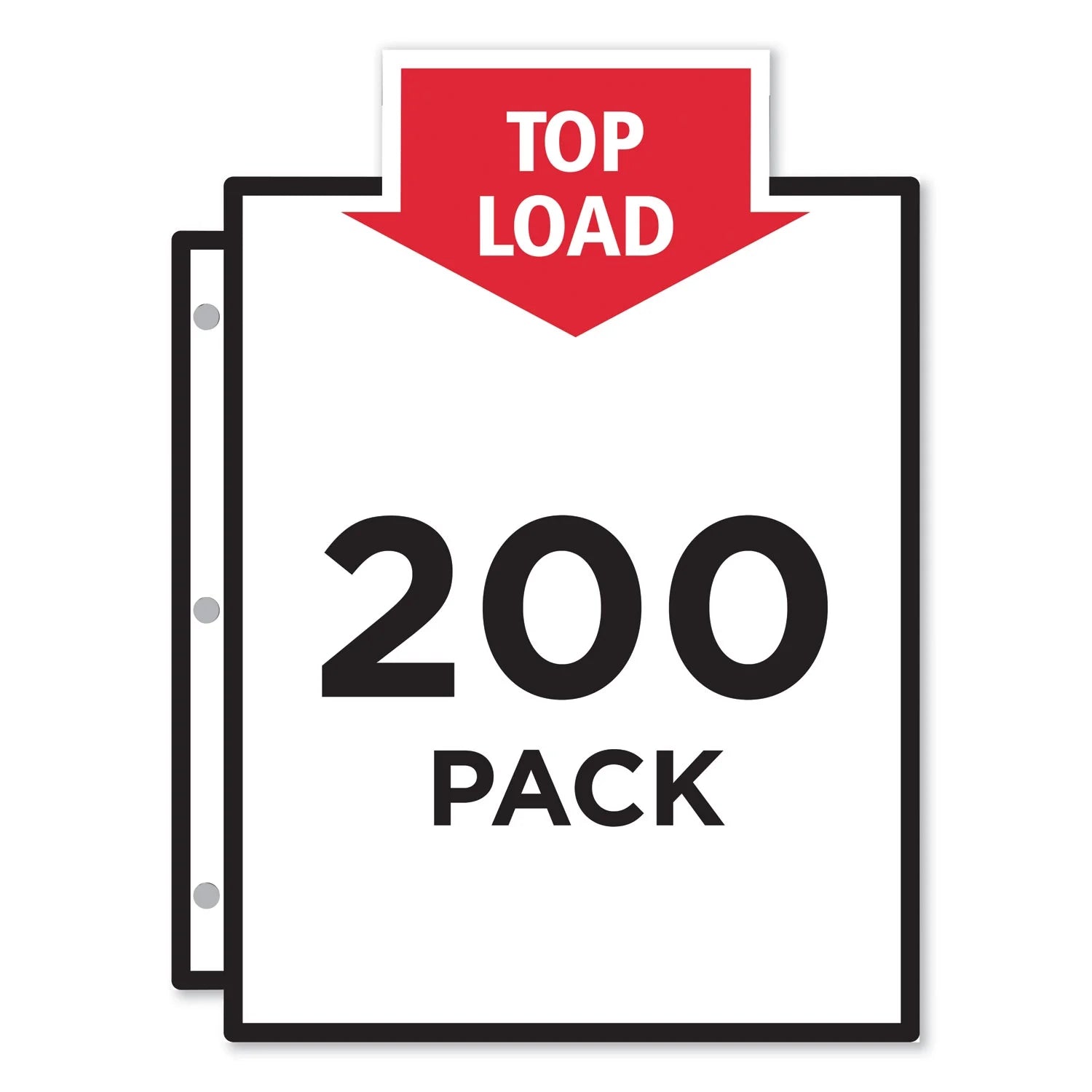 Letter Nonglare Poly Sheet Protectors, 200/Box E5748
