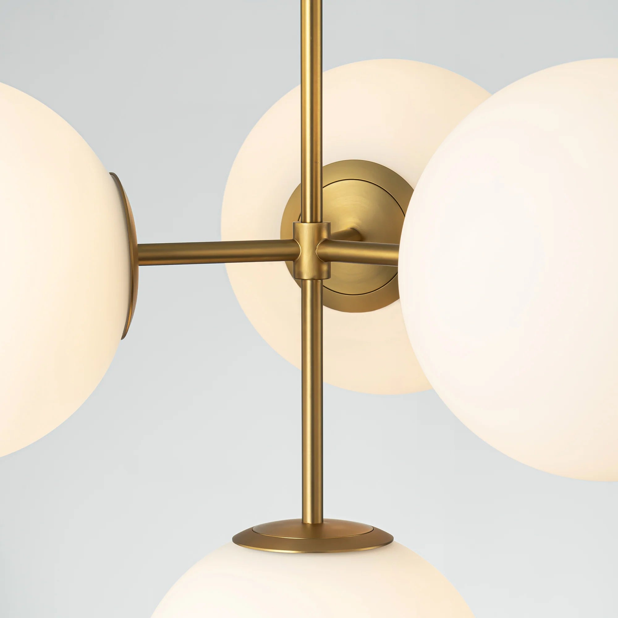 4-Light Dimmable Glass Bubble Chandelier Q8776