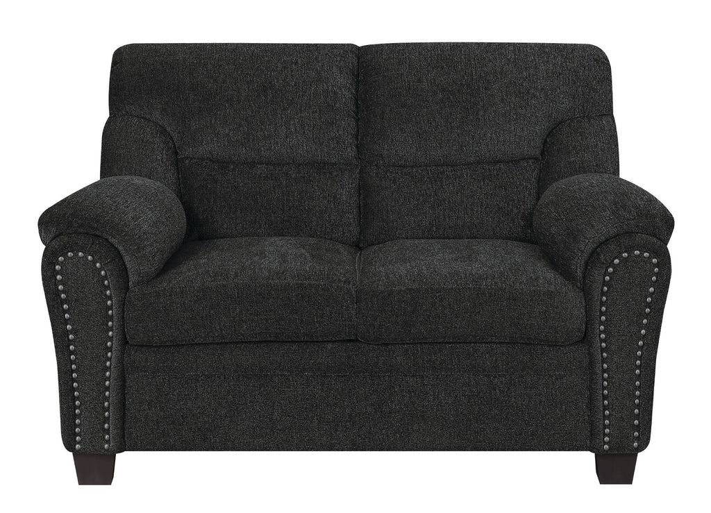 Smokey Grey Upholstered Loveseat J76005