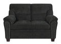 Smokey Grey Upholstered Loveseat J76005