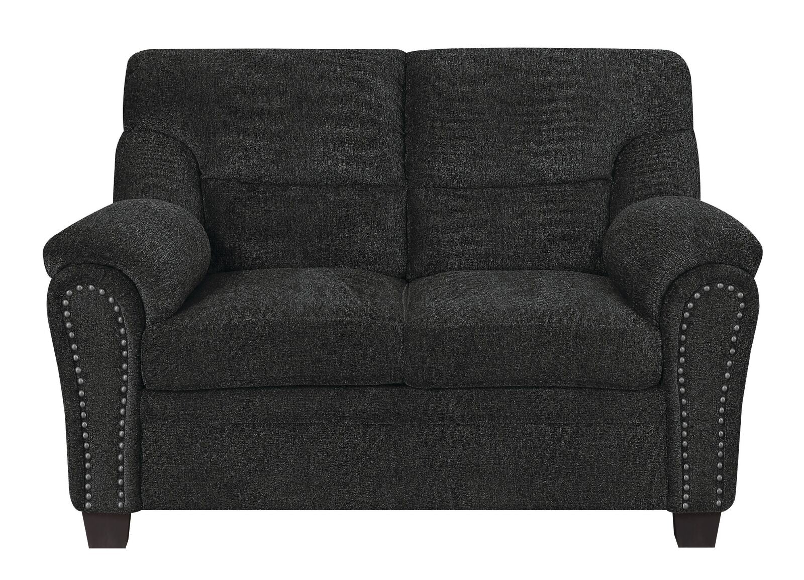 Smokey Grey Upholstered Loveseat J76005