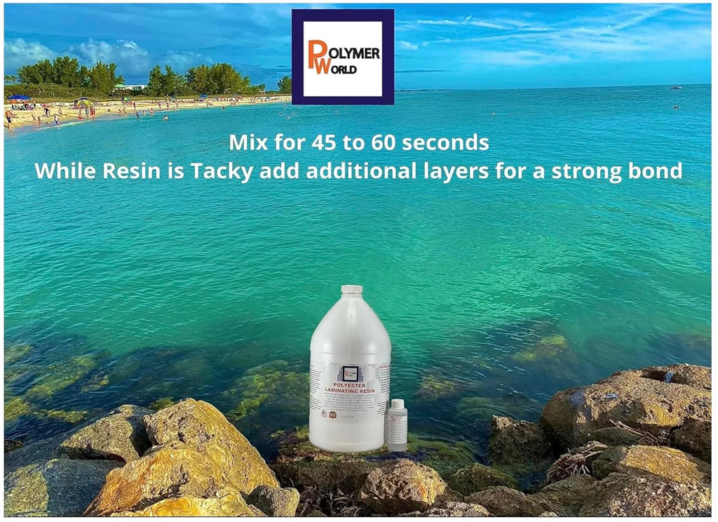 Polyester Laminating Resin 2 Gallon Kit with MEKP W473867