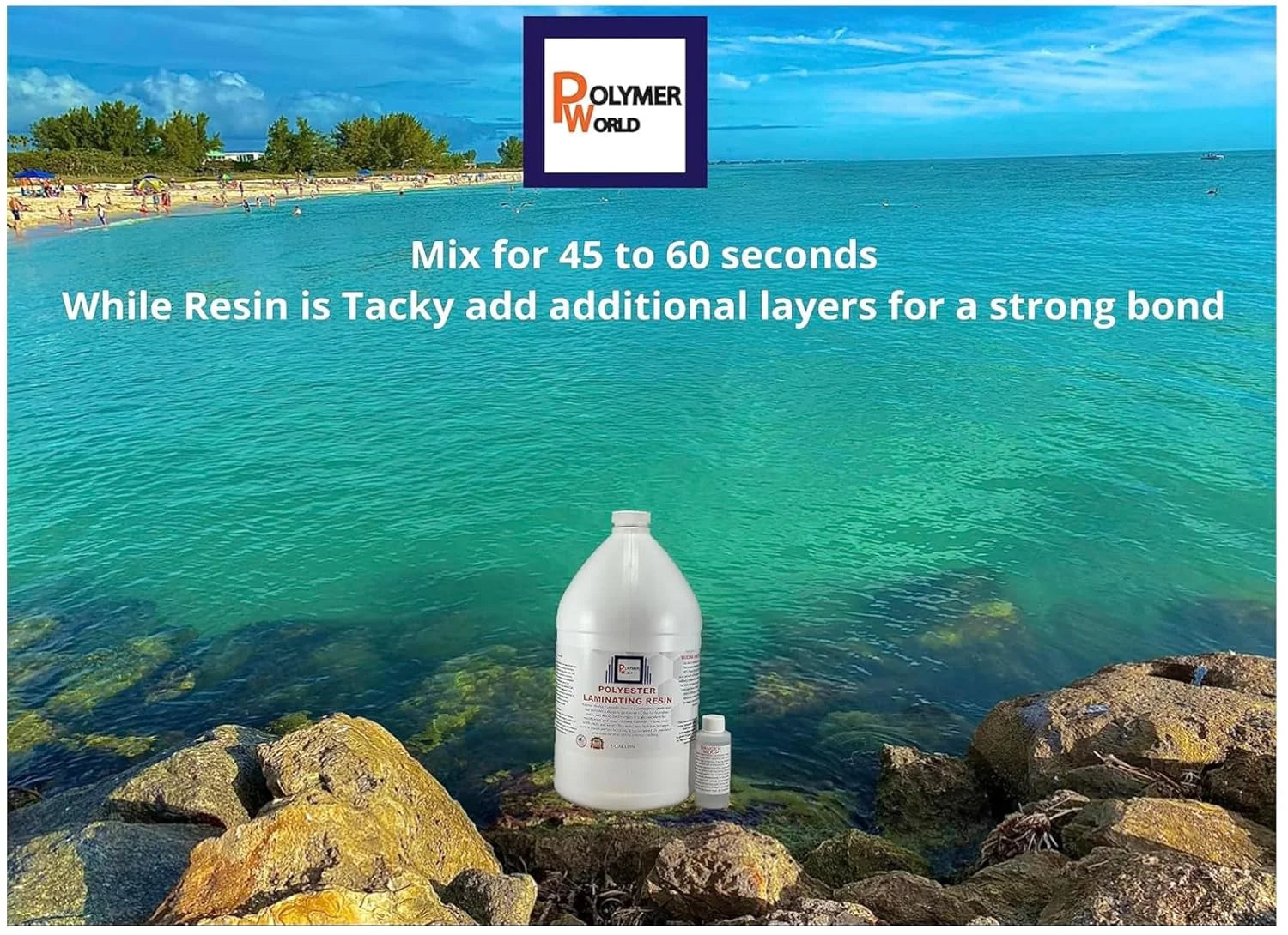 Polyester Laminating Resin 2 Gallon Kit with MEKP W473867