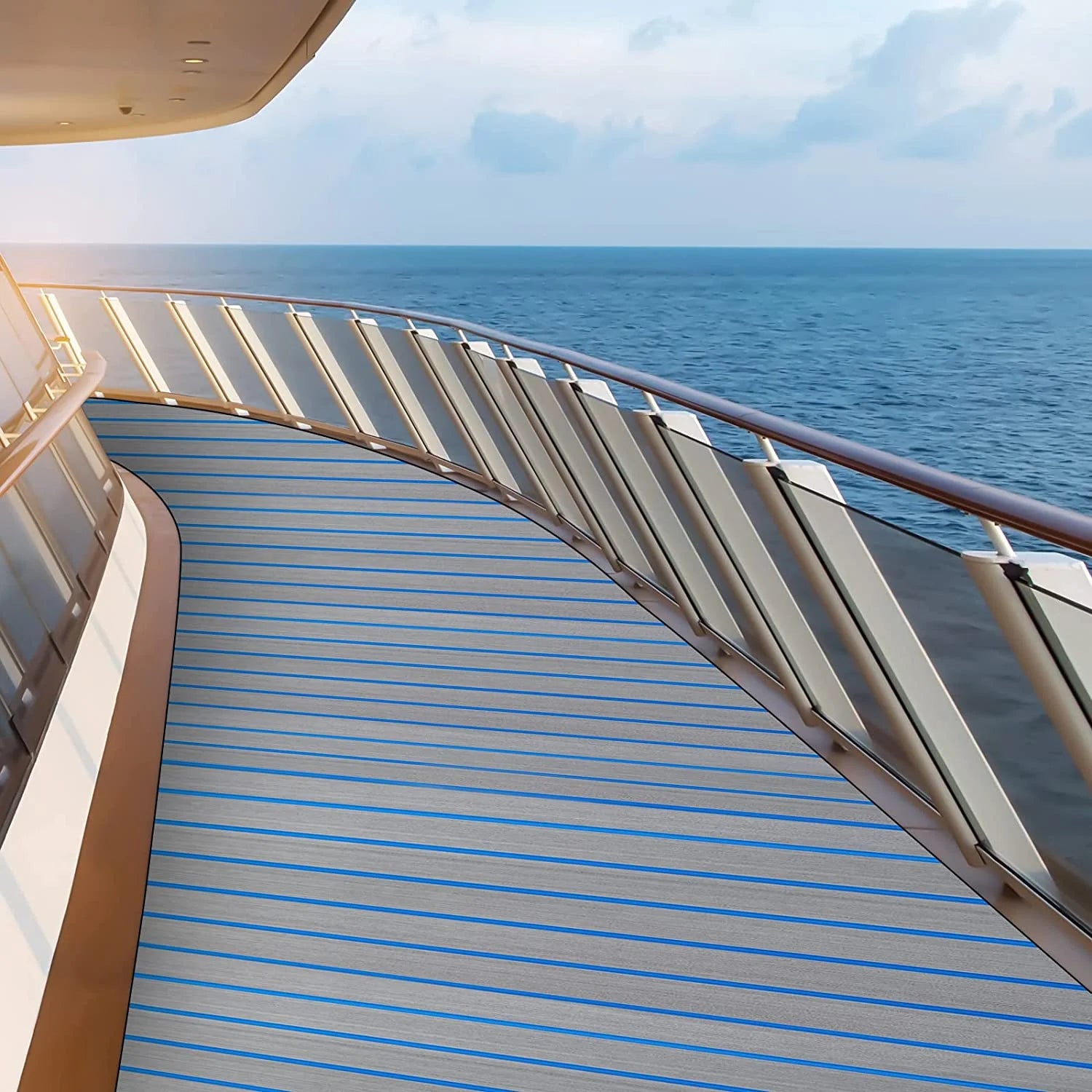 Marine Carpet Eva Foam Decking Sheet Faux Teak Non-Slip Self-Adhesive Pad Z17746