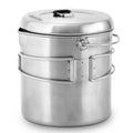 Stainless Steel 1800 Pot With Lid Q8041