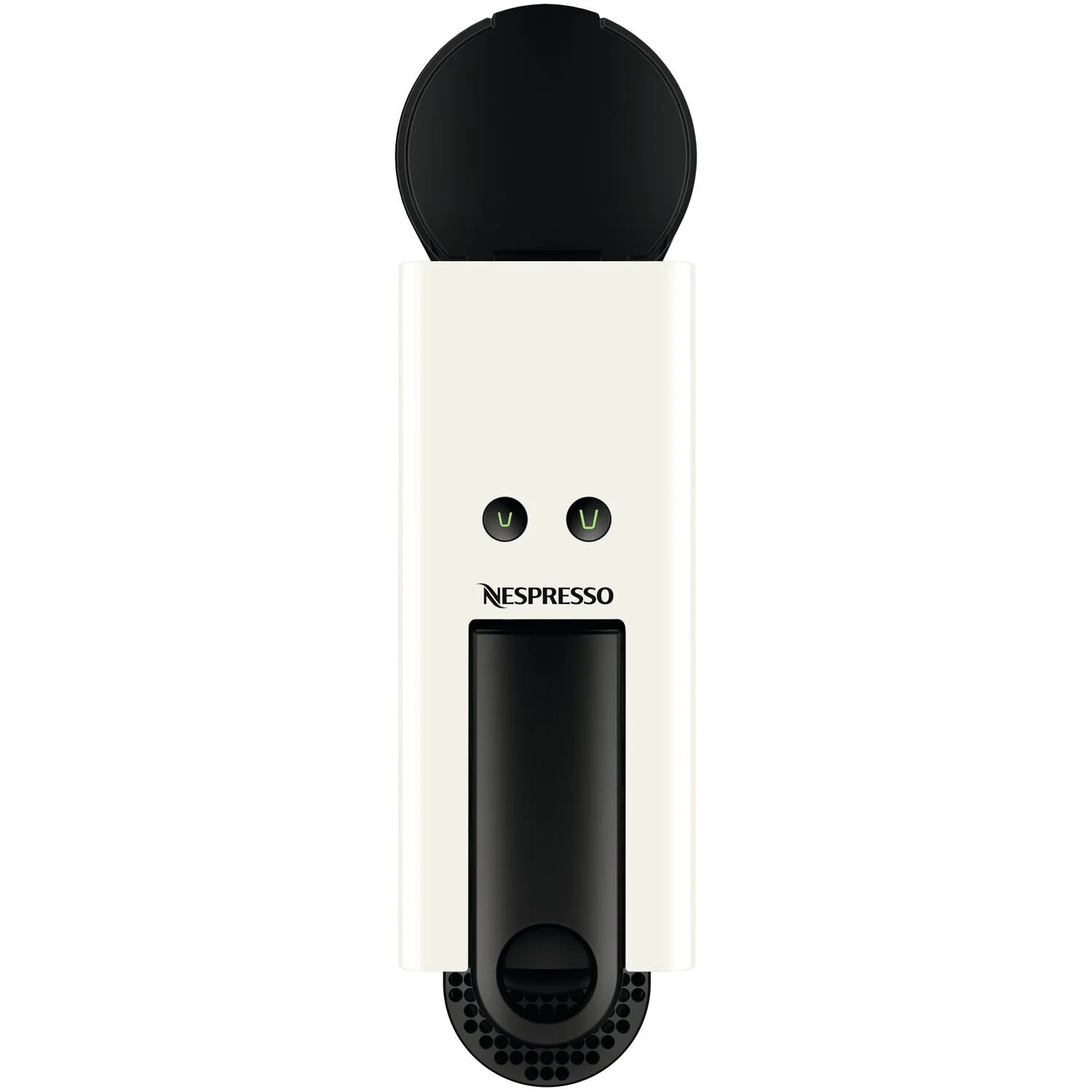 Nespresso Essenza Mini Single-Serve Machine in Pure White and Aeroccino Milk Frother in Black X385
