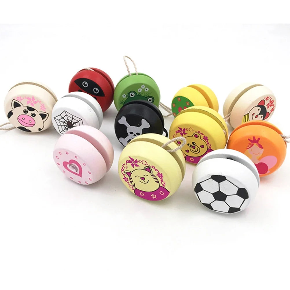 3 Pcs Wooden Bamboo Yoyo Toys D82049