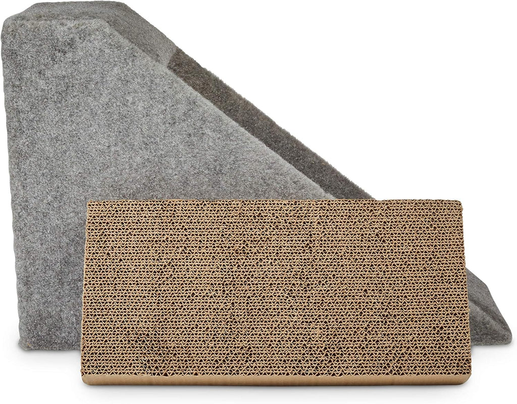 Cat Ramp with Refillable Double Scratcher, Multi-Color Pack of 2 C32357