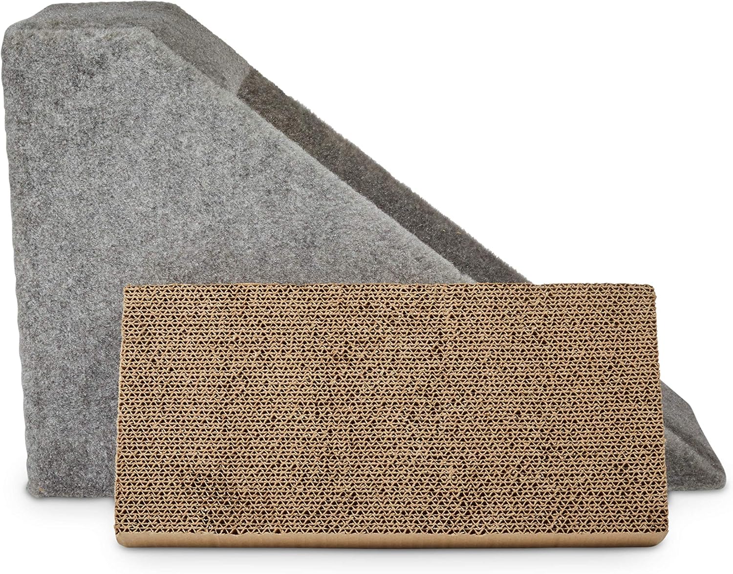 Cat Ramp with Refillable Double Scratcher, Multi-Color Pack of 2 C32357