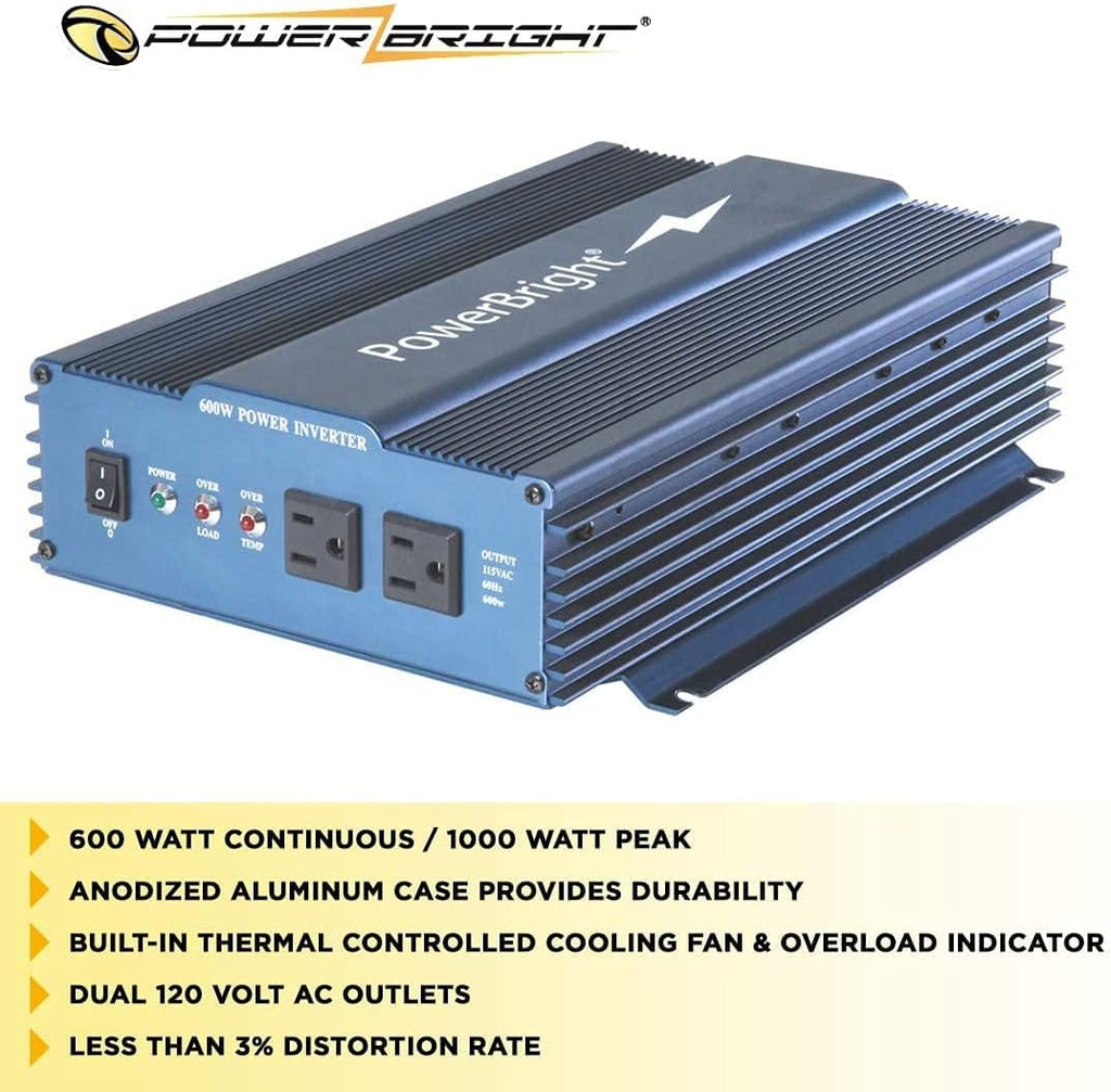 24 Volt 600 Watt Pure Sine Power Inverter J205