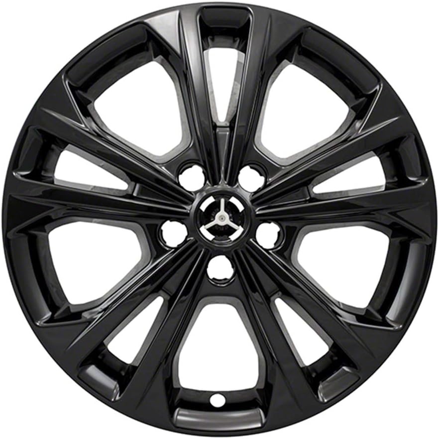 Black 17" 5 Double Spoke Wheel Skins Set of 4 B7020
