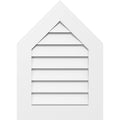 Peaked Top Surface Mount PVC Gable Vent 7/12 Pitch F715479