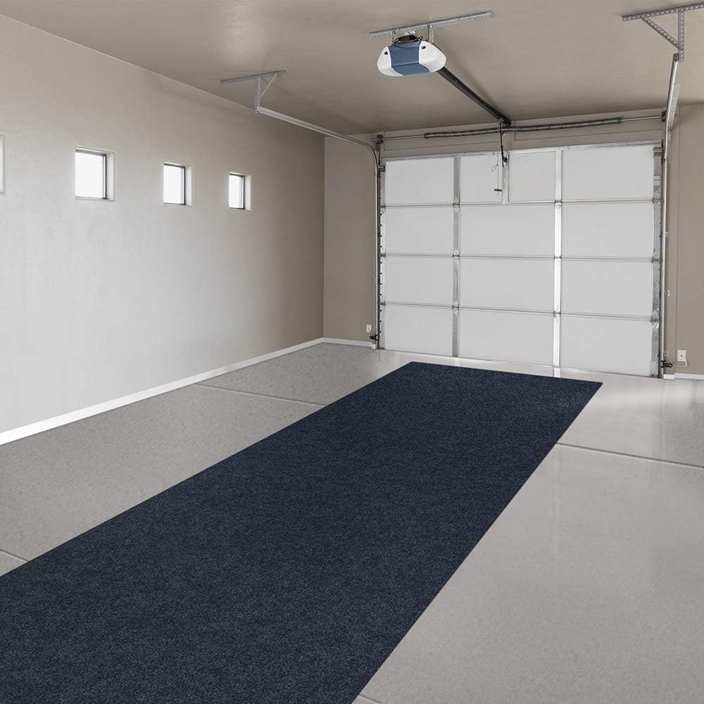 Indoor Outdoor Carpet with Rubber Marine Backing - Nautical Blue - 6 Feet x 30 Feet E64612