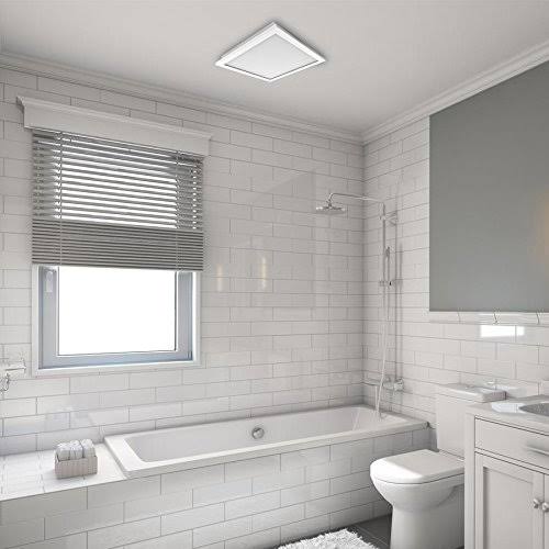 White Bathroom Fan LED Energy Star J182746