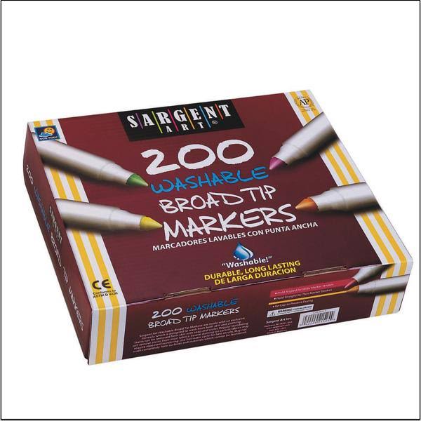 200 Count Washable Broad Tip M707671