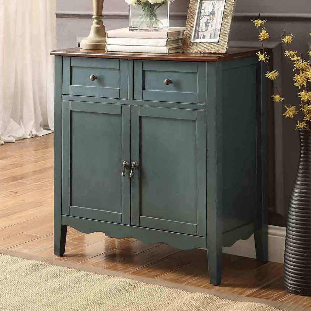 Vintage Blue Wine Cabinet V4857
