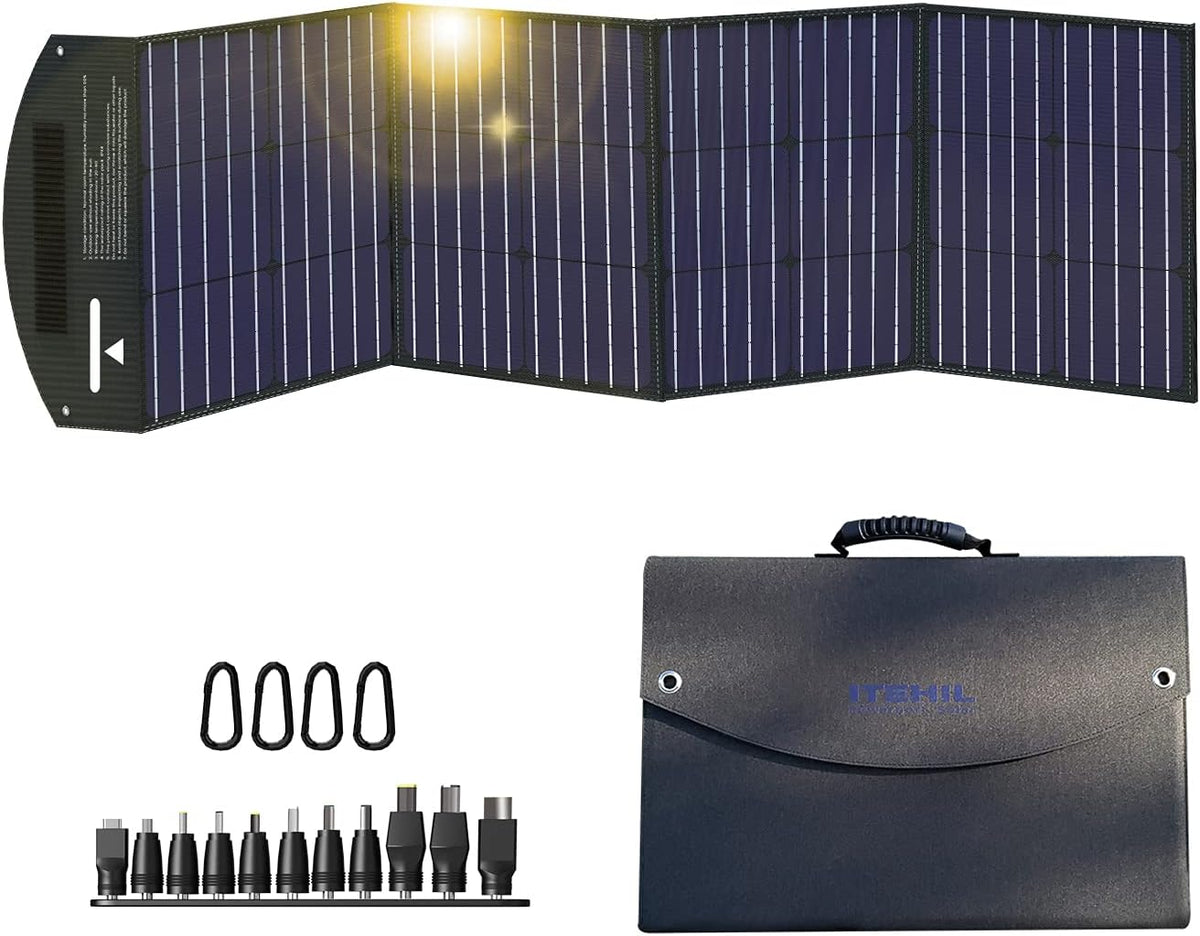 100W 18 Volt Monocrystalline Foldable Solar Panel with USB Output G41870