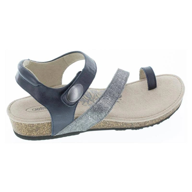 Navy Leather Shoes L4769