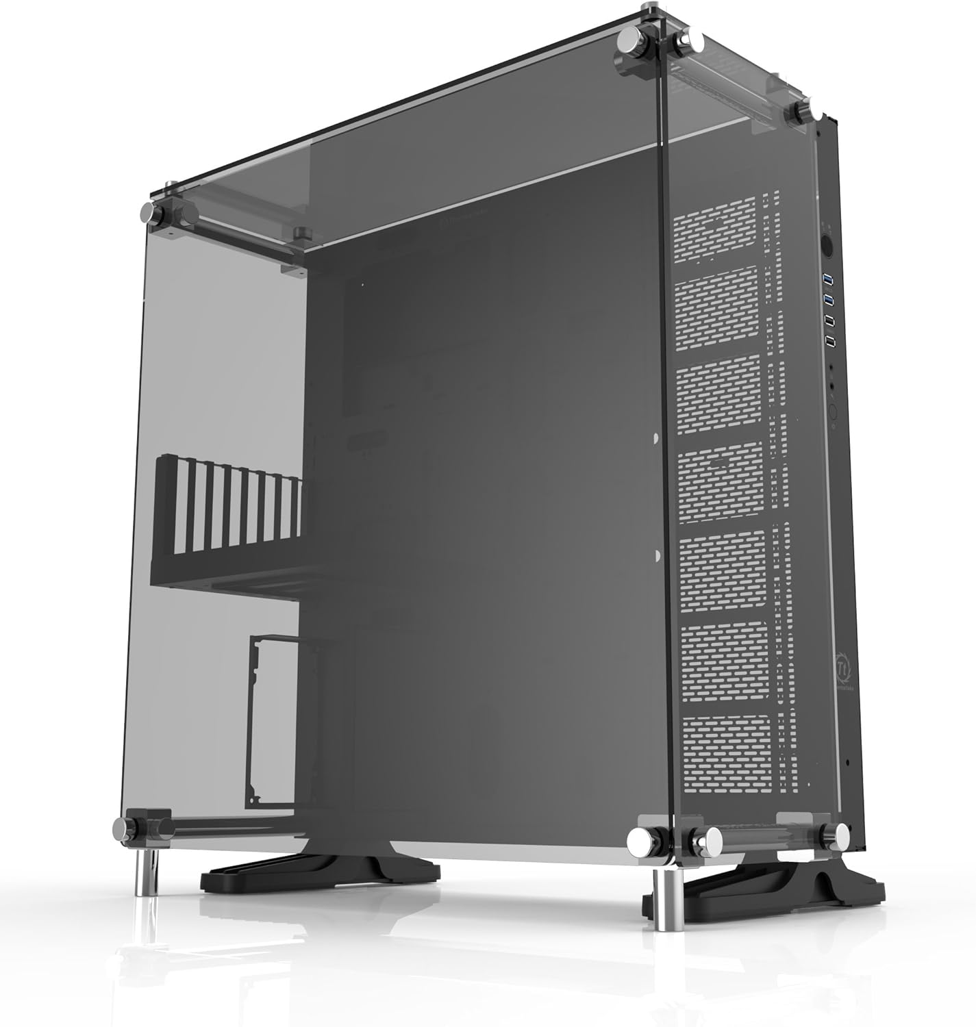 Black ATX Mid Tower Open Frame Computer Case I58973