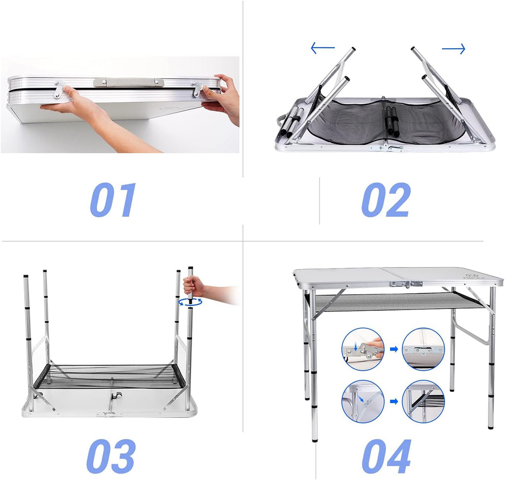 Folding Camping Table with Carry Handle X582
