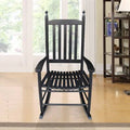 Brown Wooden Porch Rocker Chair C173994