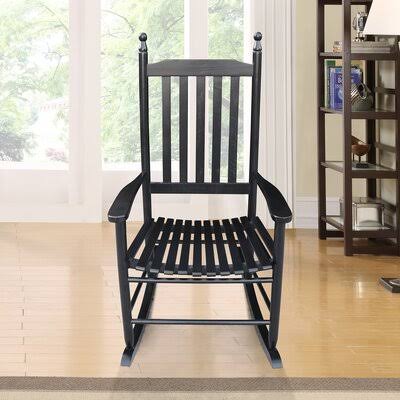 Brown Wooden Porch Rocker Chair C173994