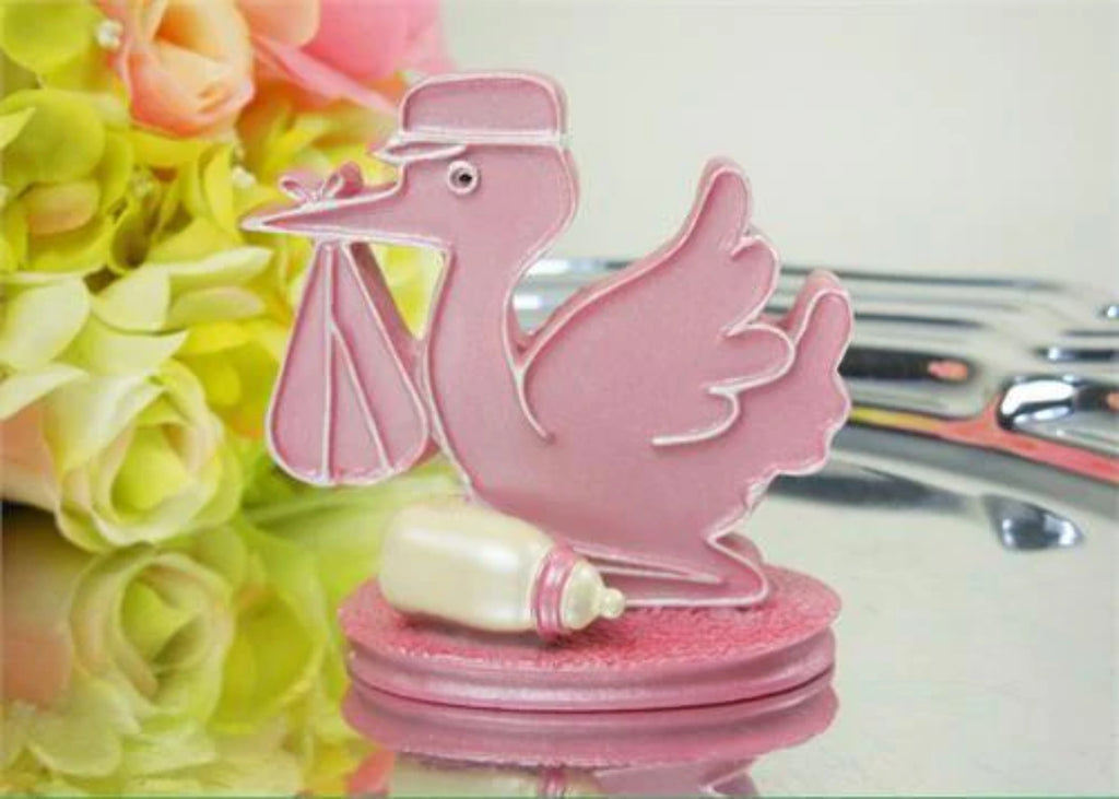 Pink Baby Shower Stork and Bottle Favors J144240