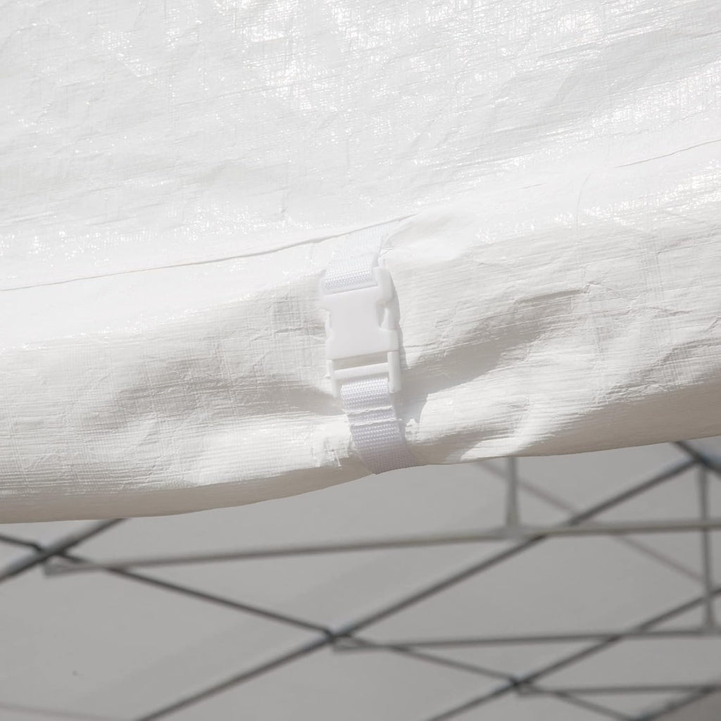 White Heavy Duty Carport Canopy with Removable Sidewalls and Windows P192688