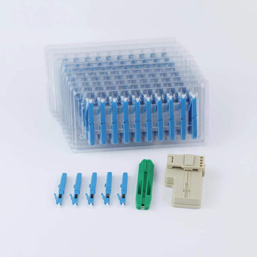 200pcs Fiber Optic Quick Connector with Matched Tools Single Mode 9/125 N8301