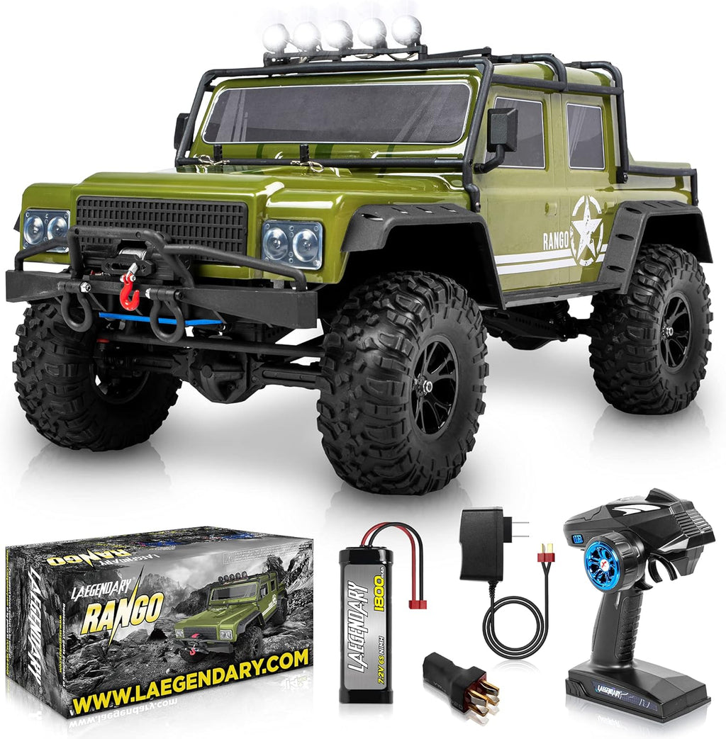 1:8 Scale 4x4 RC Rock Crawler Army Green C8580