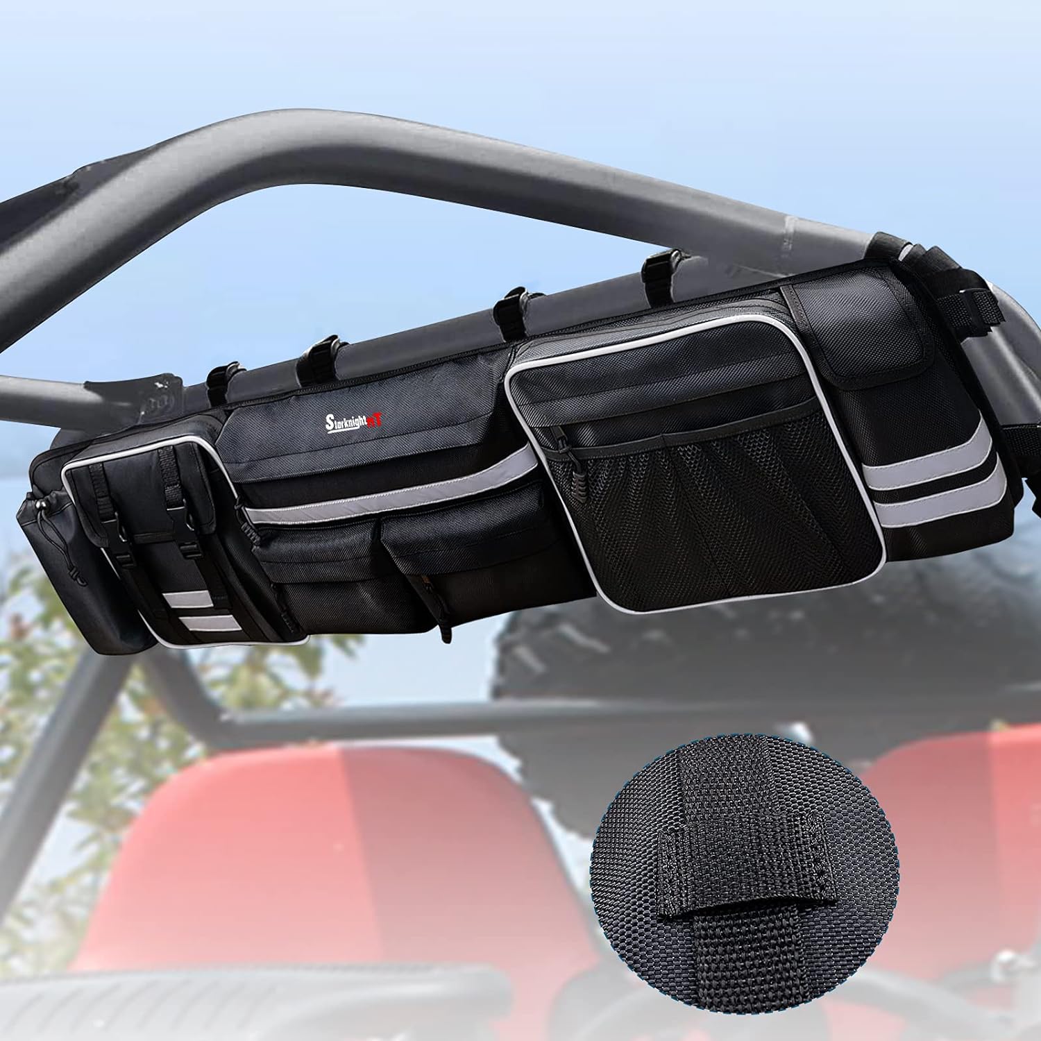 Large Roll Cage Cargo Rear Storage Bag with Reflective Strip S98035
