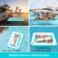 Inflatable Floating Dock Mat, 8ft Water Swim Deck with None-Slip Surface P6205